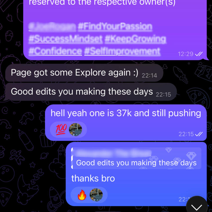 Client chat screenshot: praise for delivered edits (CLIENT_03 / CHAT LOG)